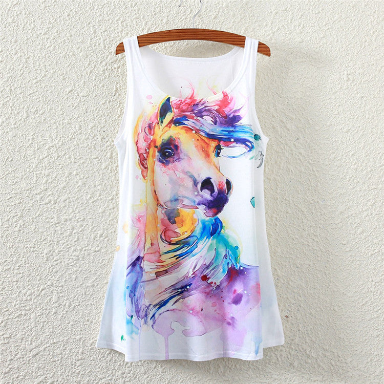 Water-colored Sleeveless Top