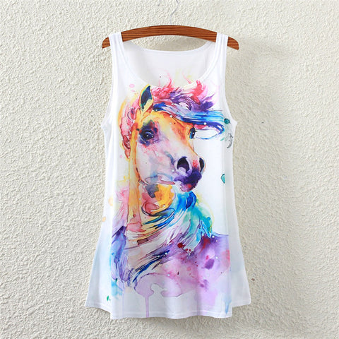 Water-colored Sleeveless Top