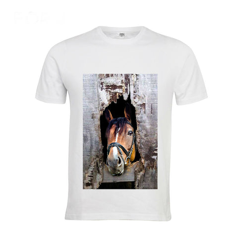 3D Crazy Horse Streetwear Shirt for Teens