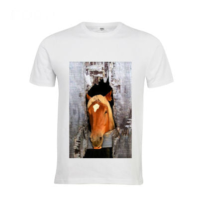 3D Crazy Horse Streetwear Shirt for Teens