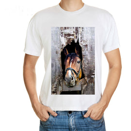 3D Crazy Horse Streetwear Shirt for Teens