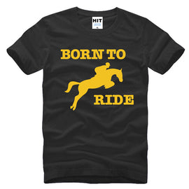 Born To Ride Novelty Printed Men's T-Shirt