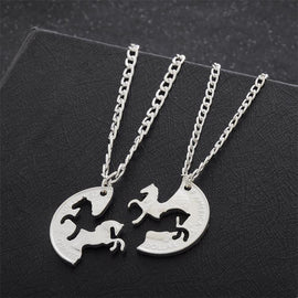 Horse Long Link Chain Necklaces