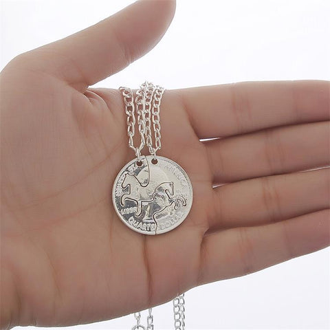 Horse Long Link Chain Necklaces