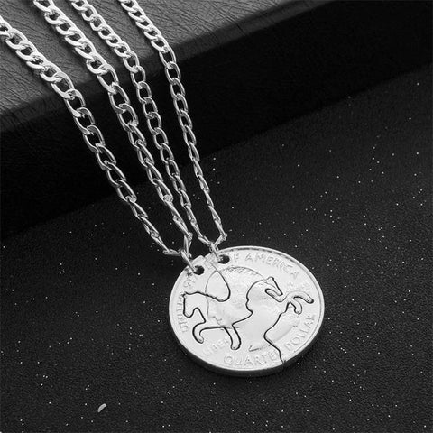 Horse Long Link Chain Necklaces