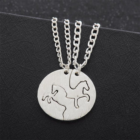 Horse Long Link Chain Necklaces