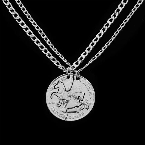 Horse Long Link Chain Necklaces