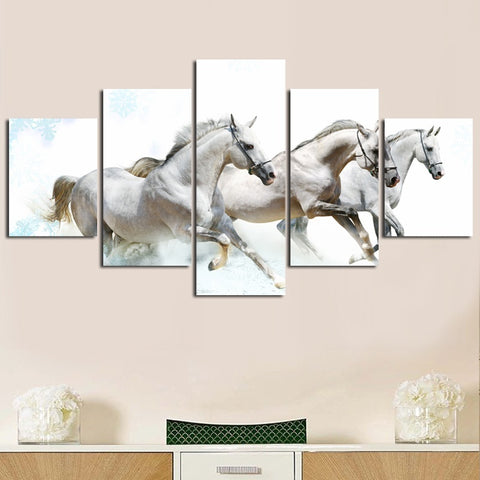 White Horse HD Canvas