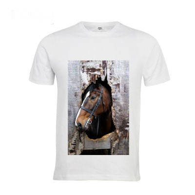 3D Crazy Horse Streetwear Shirt for Teens