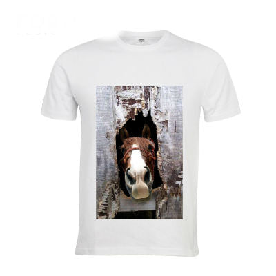 3D Crazy Horse Streetwear Shirt for Teens