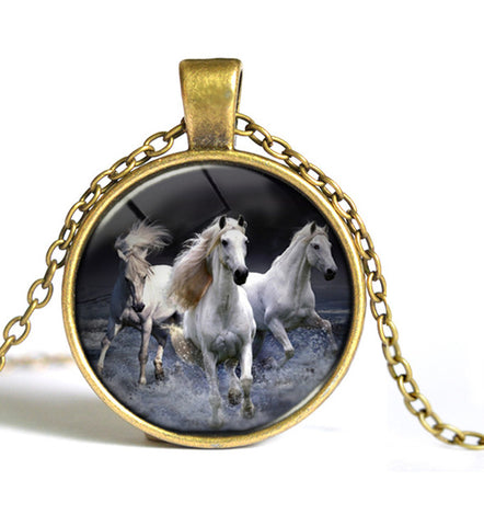 Pentium Horses Fashion Necklace