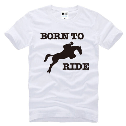 Born To Ride Novelty Printed Men's T-Shirt
