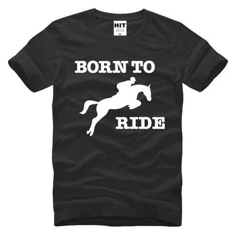 Born To Ride Novelty Printed Men's T-Shirt