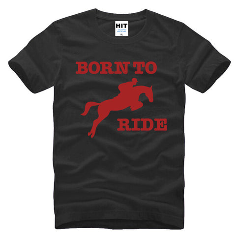 Born To Ride Novelty Printed Men's T-Shirt