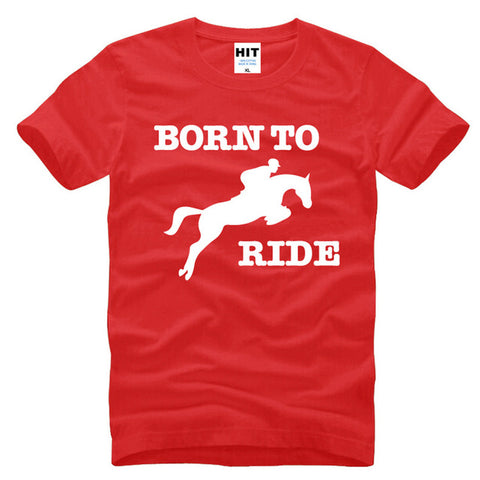 Born To Ride Novelty Printed Men's T-Shirt