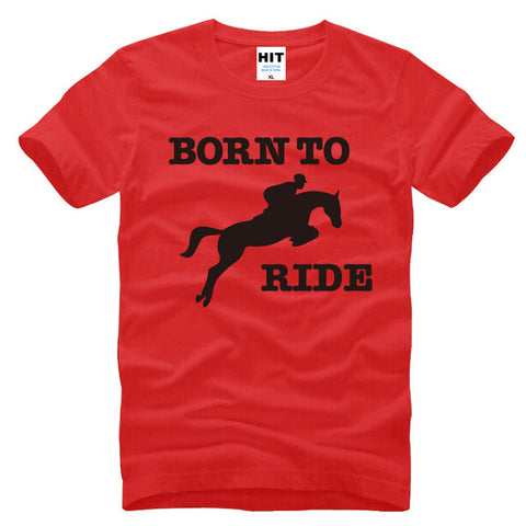 Born To Ride Novelty Printed Men's T-Shirt