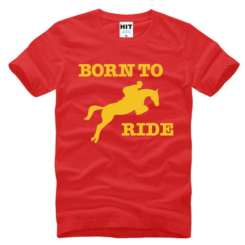Born To Ride Novelty Printed Men's T-Shirt
