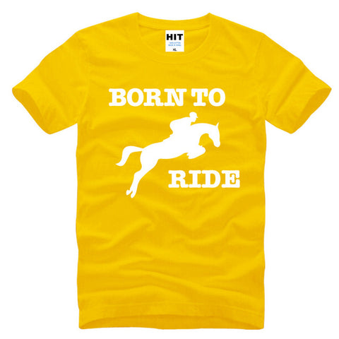Born To Ride Novelty Printed Men's T-Shirt