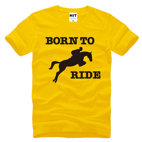 Born To Ride Novelty Printed Men's T-Shirt