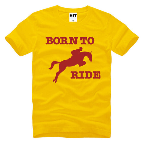 Born To Ride Novelty Printed Men's T-Shirt