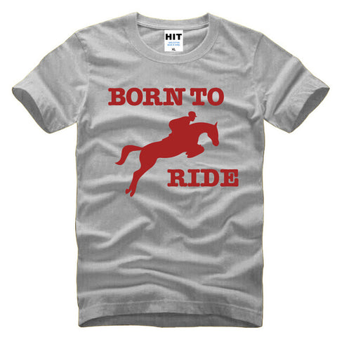 Born To Ride Novelty Printed Men's T-Shirt