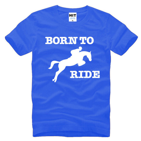 Born To Ride Novelty Printed Men's T-Shirt