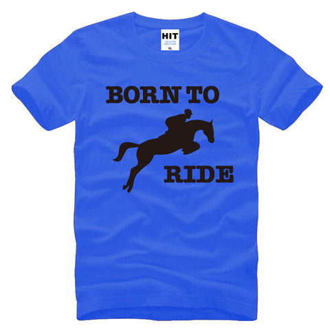 Born To Ride Novelty Printed Men's T-Shirt